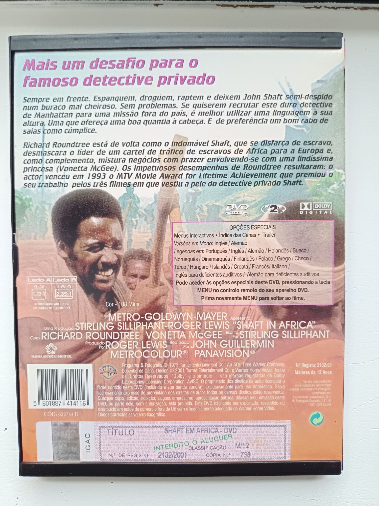 DVD edição especial colecionador shaft em África