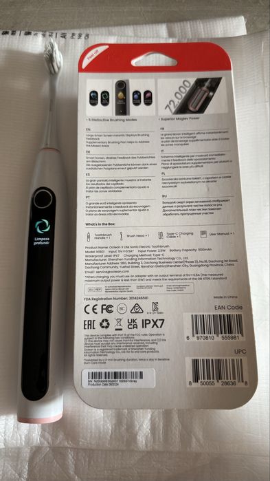 Escova de dentes electrica Oclean X Lite