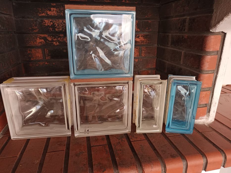 Tijolos vidros decorativos