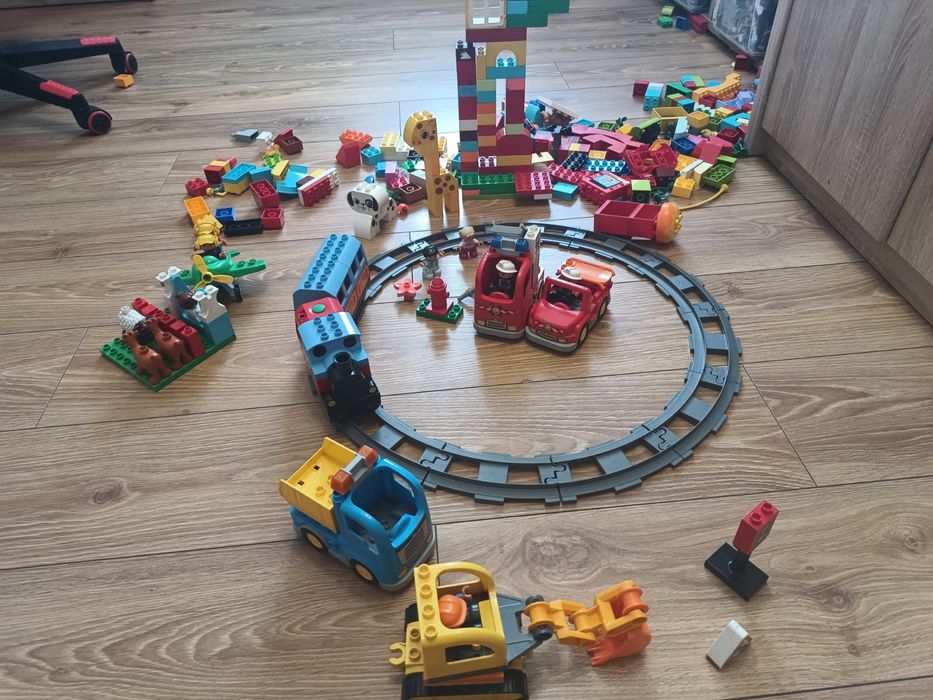 Lego Duplo straż zwierzątka koparka
