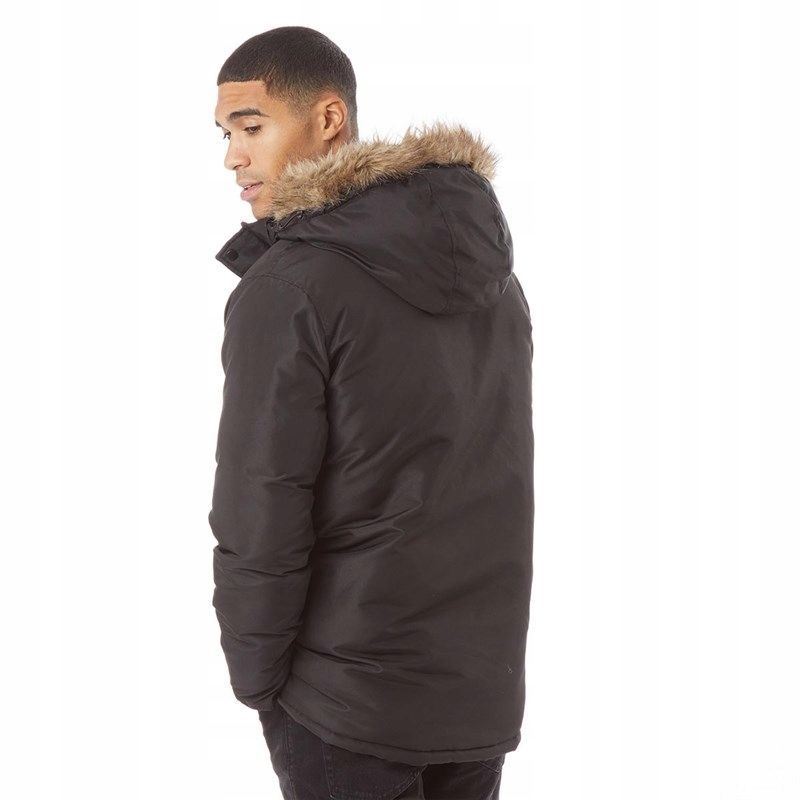 Jack&Jones Xs Kurtka Męska Puchowa Parka Burgundowa D1744