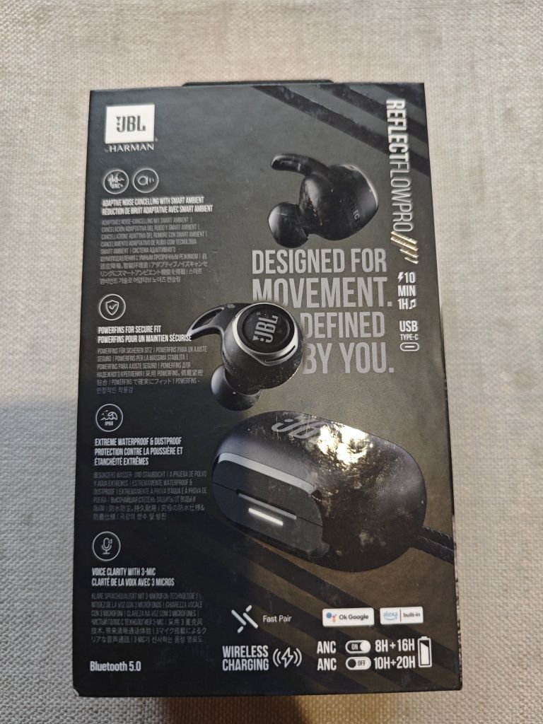 Навушники TWS JBL Reflect Flow Pro Black (JBLREFFLPROPBLK)