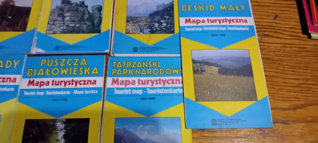 Zestaw Map I szlaków  turystycznych ok 25  polskich gór itp