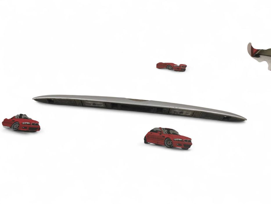 Blenda listwa podswietlenia tablicy mikrostyk BMW X5 E53 titansilber