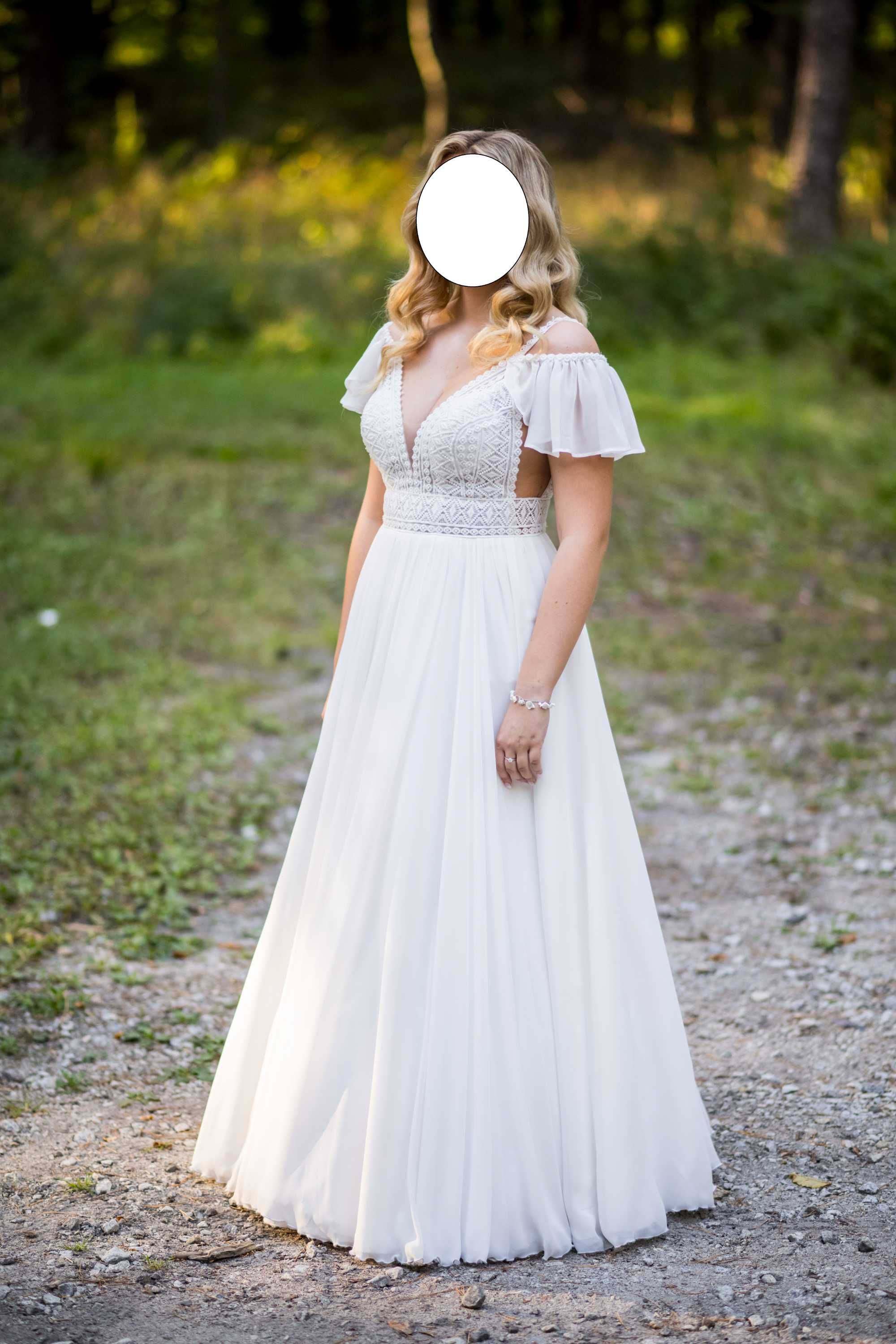 Sprzedam suknie ślubną w stylu  BOHO