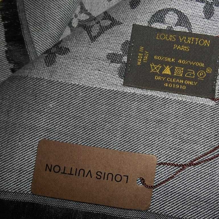 Louis Vuitton chusta Szalik, Szal apaszka damski kasmir, Francja 67-22