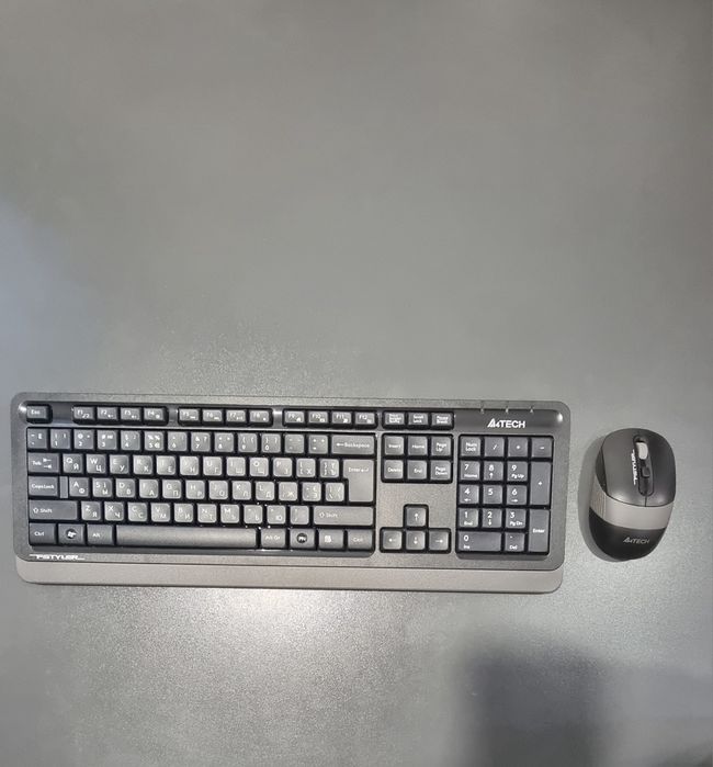 Клавиатура+мышь беспроводная A4tech FG1010 (Grey)
