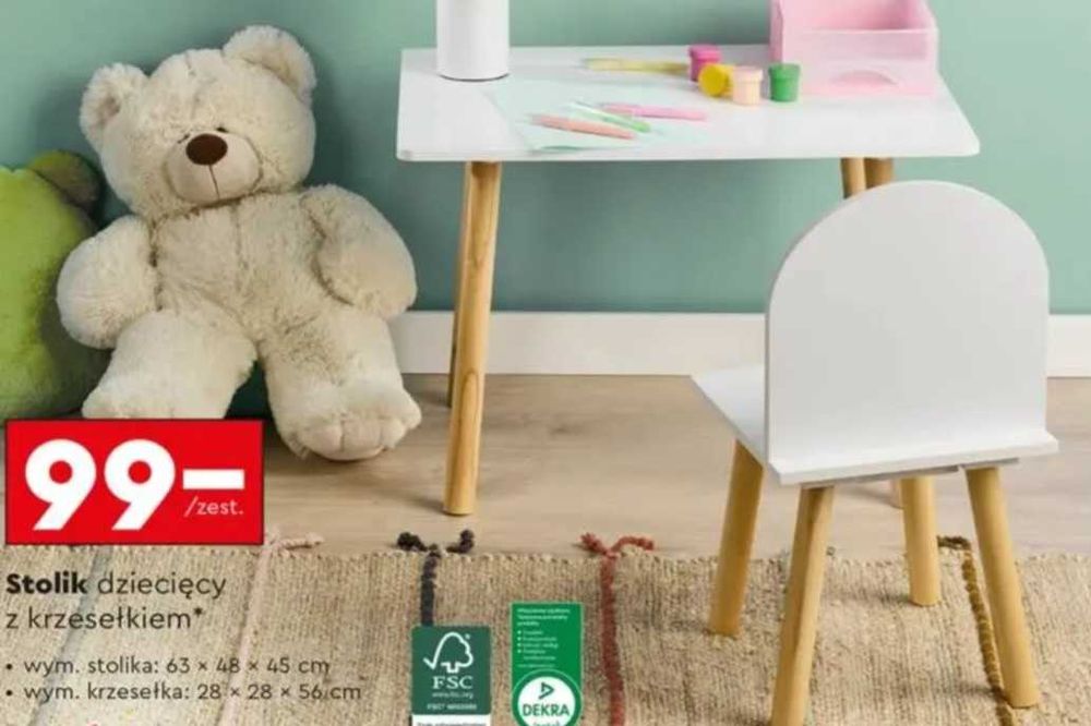 Stolik i krzesełko dla dziecka