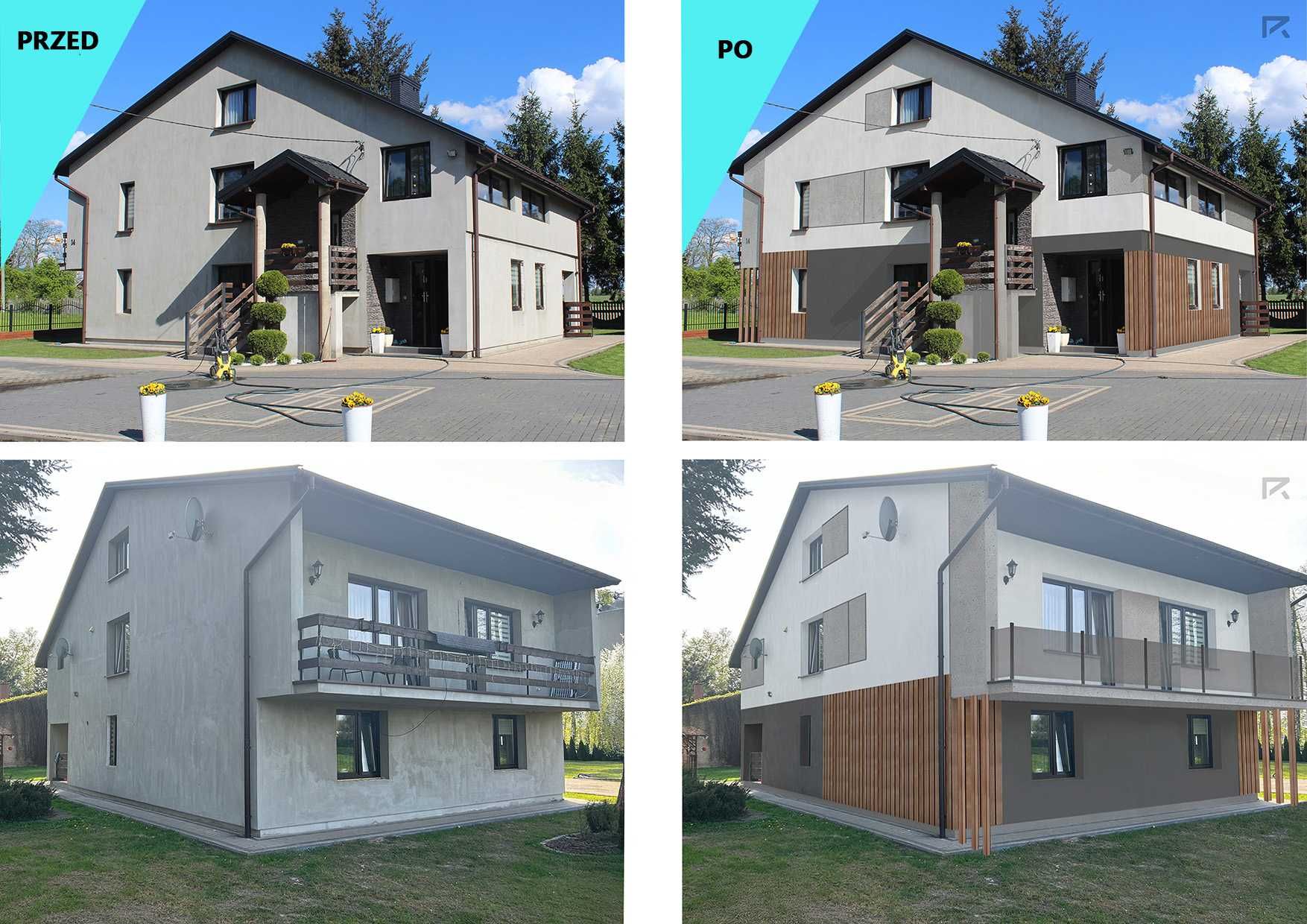 Indywidualny projekt elewacji I wizualizacje | remont | ocieplenie