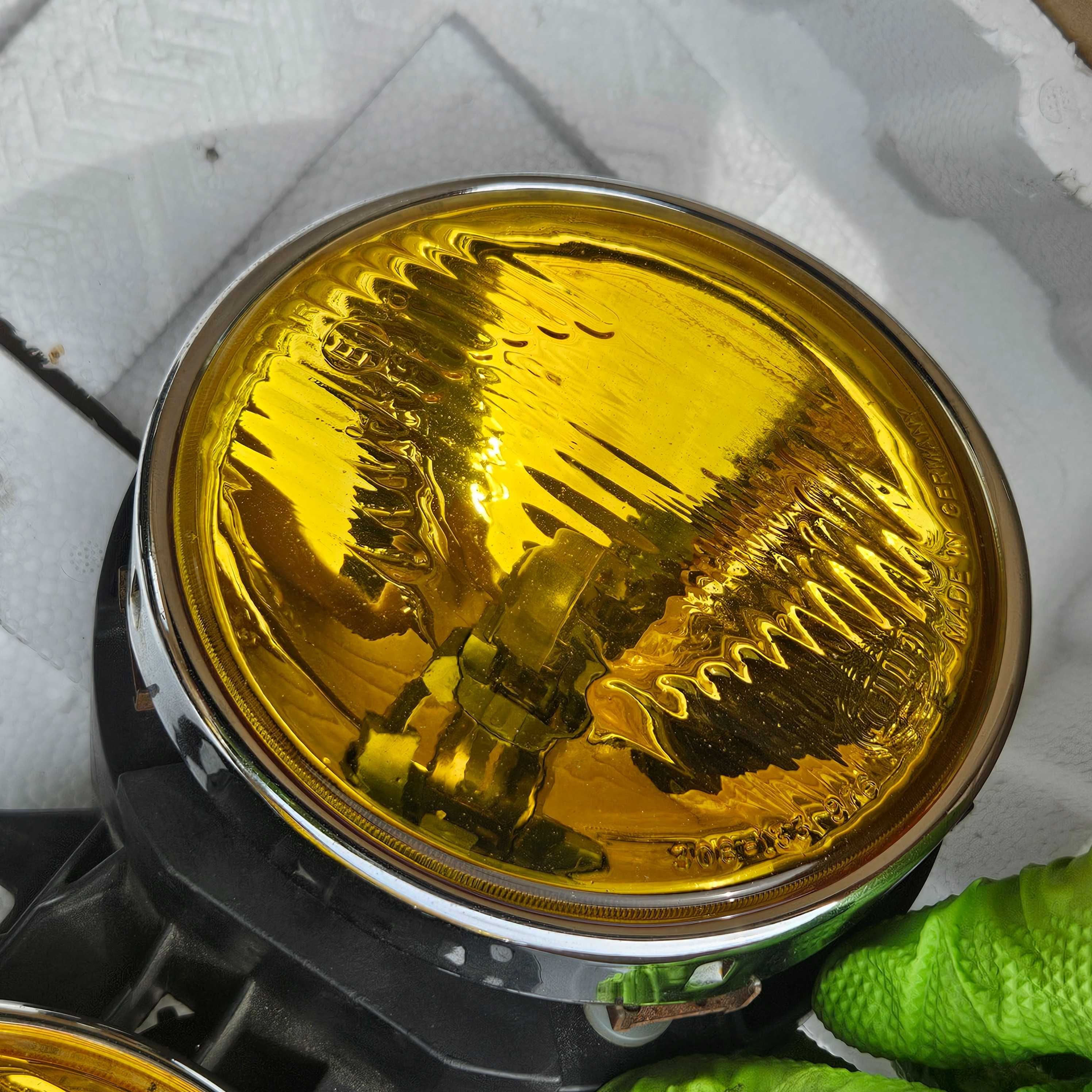 Yellow Hella E30 lampy reflektory oryginalne