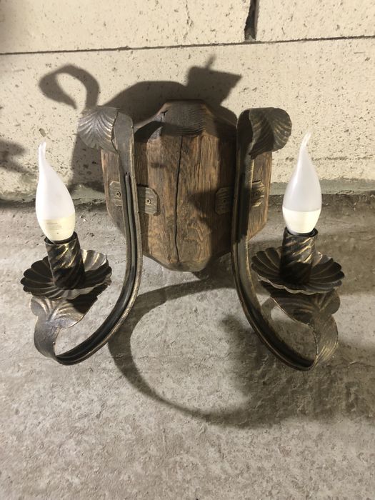 Бра деревʼяне  коване