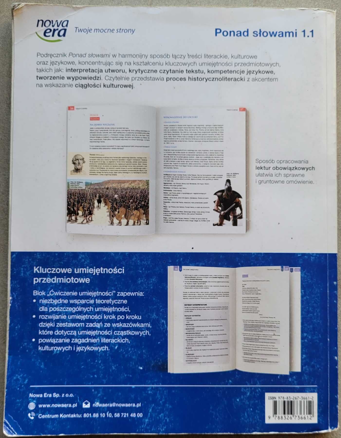 Ponad słowami 1, jęz. polski podstawowy i rozszerzony, Nowa Era