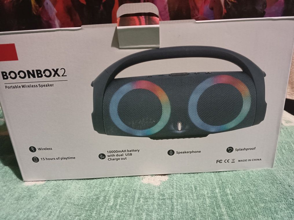 JBL Boombox BIG 31см Портативная Bluetooth колонка Блютуз с подсветкой