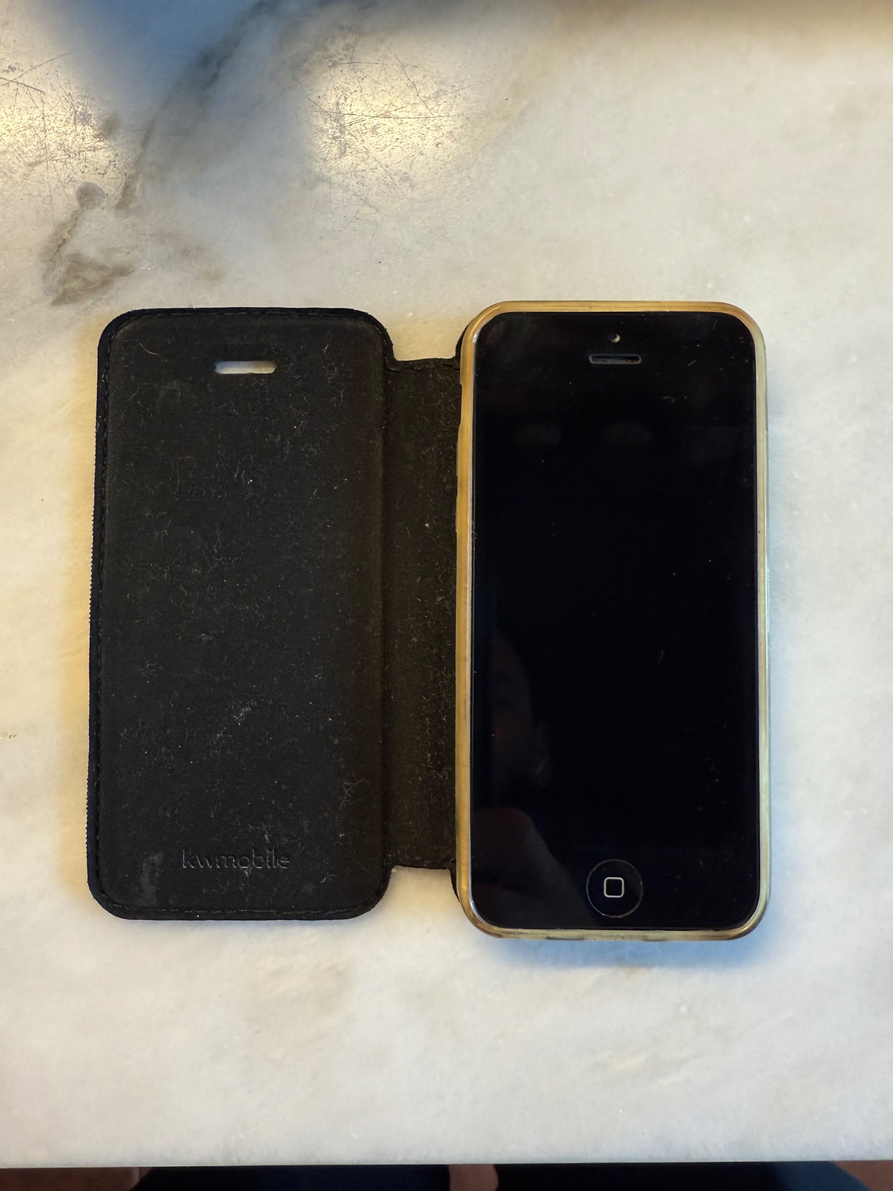 iPhone 5c branco usado para peças