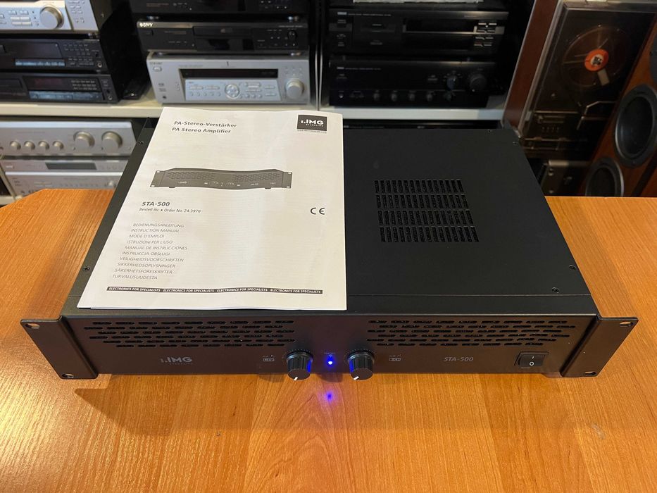 MONACOR STA-500 Wzmacniacz Analogowy, Stereo 2x400W Audio Room