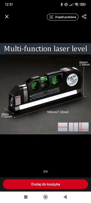 Poziomica laserowa NOWA