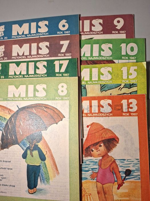 Czasopismo Miś 8 numerów z 1987roku