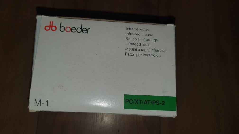 Myszka bezprzewodowa na podczerwień z 1992roku RS232 PC/XT/PS-2 Retro
