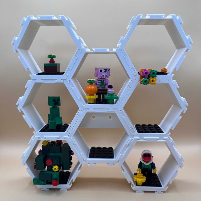 Półka modułowa HEX na figurki LEGO - Wybór kolorów