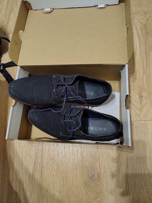 Buty eleganckie matowe czarne