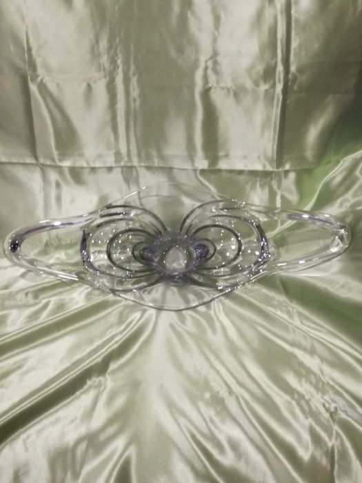 Centro Mesa em Cristal "Art Vannes" Anos 60/70