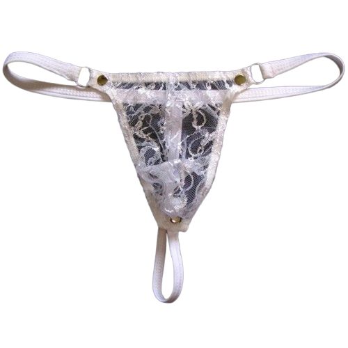 Sexy Męskie Stringi Koronkowe Przeźroczyste - rozmiar Uniwersalny