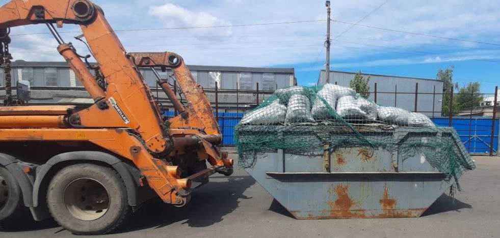 Вывоз строительного мусора контейнером Вивіз будівельного сміття