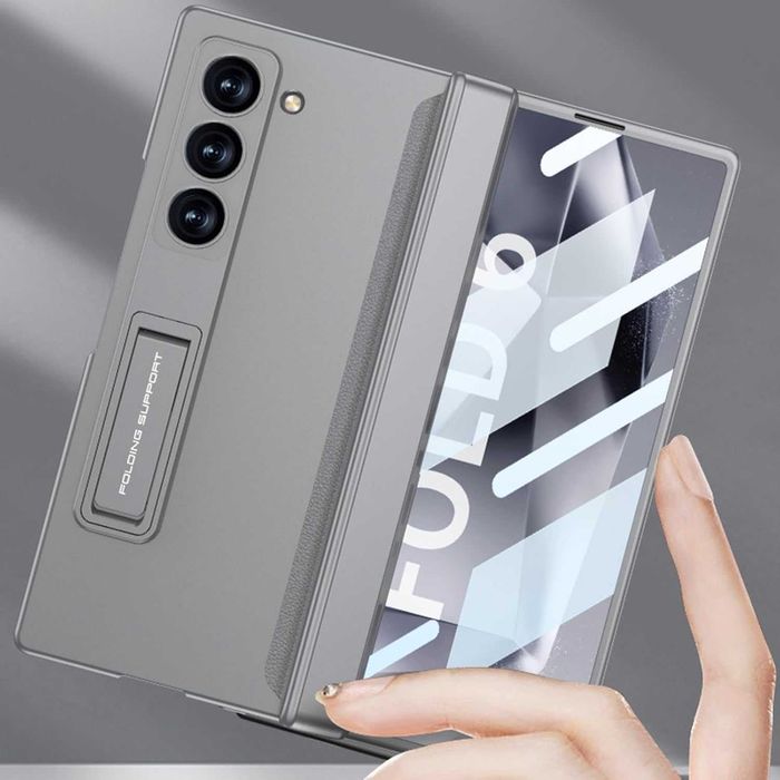 Składane Etui ze Stojakiem do Samsung Galaxy Z Fold 6 Ochrona Zawiasów