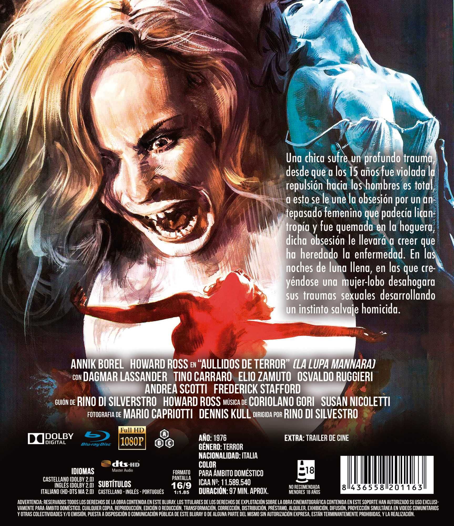 Aullidos De Terror/La lupa mannara (Blu-Ray)-Importado