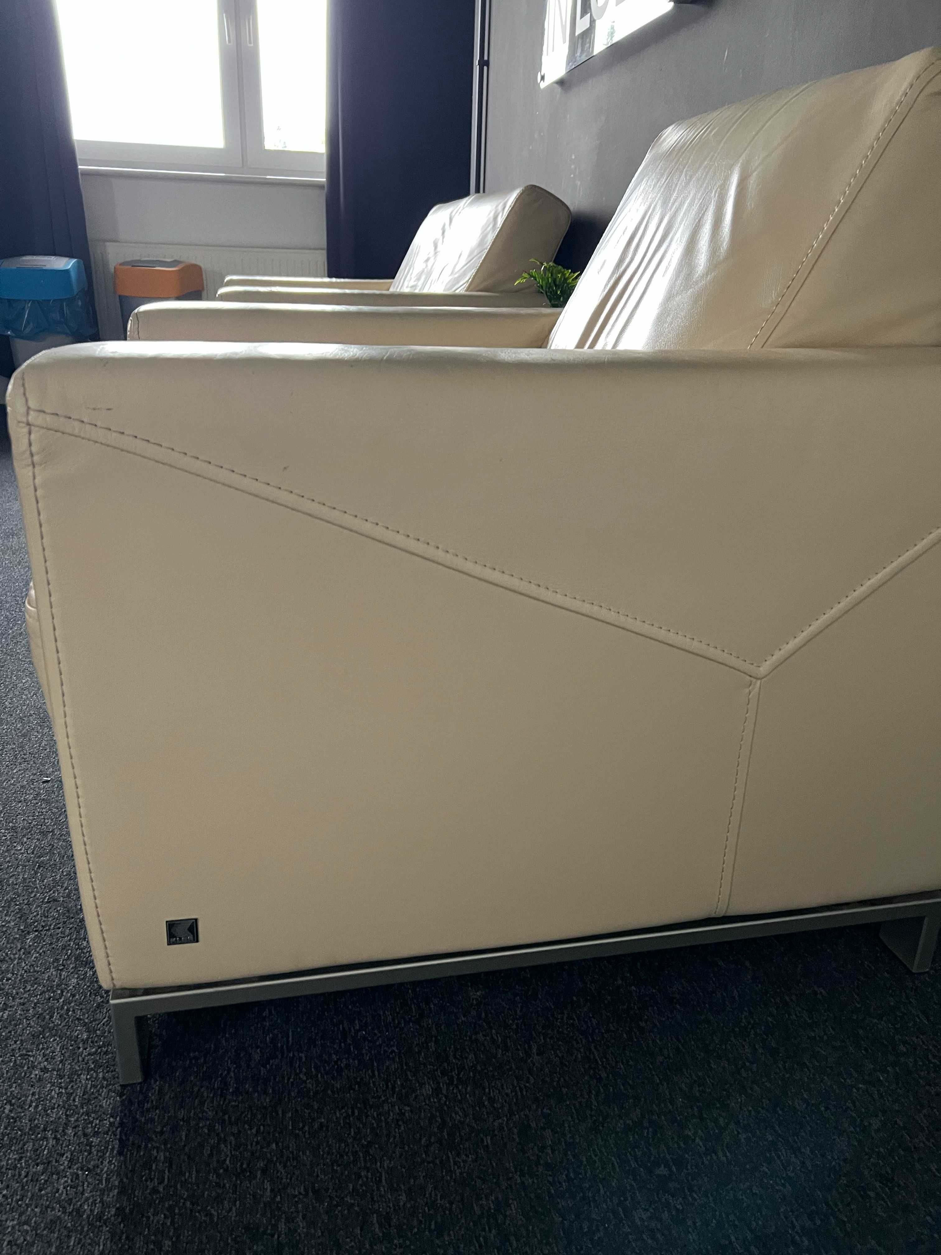 KLER ETIUDA komplet skórzana sofa i fotel