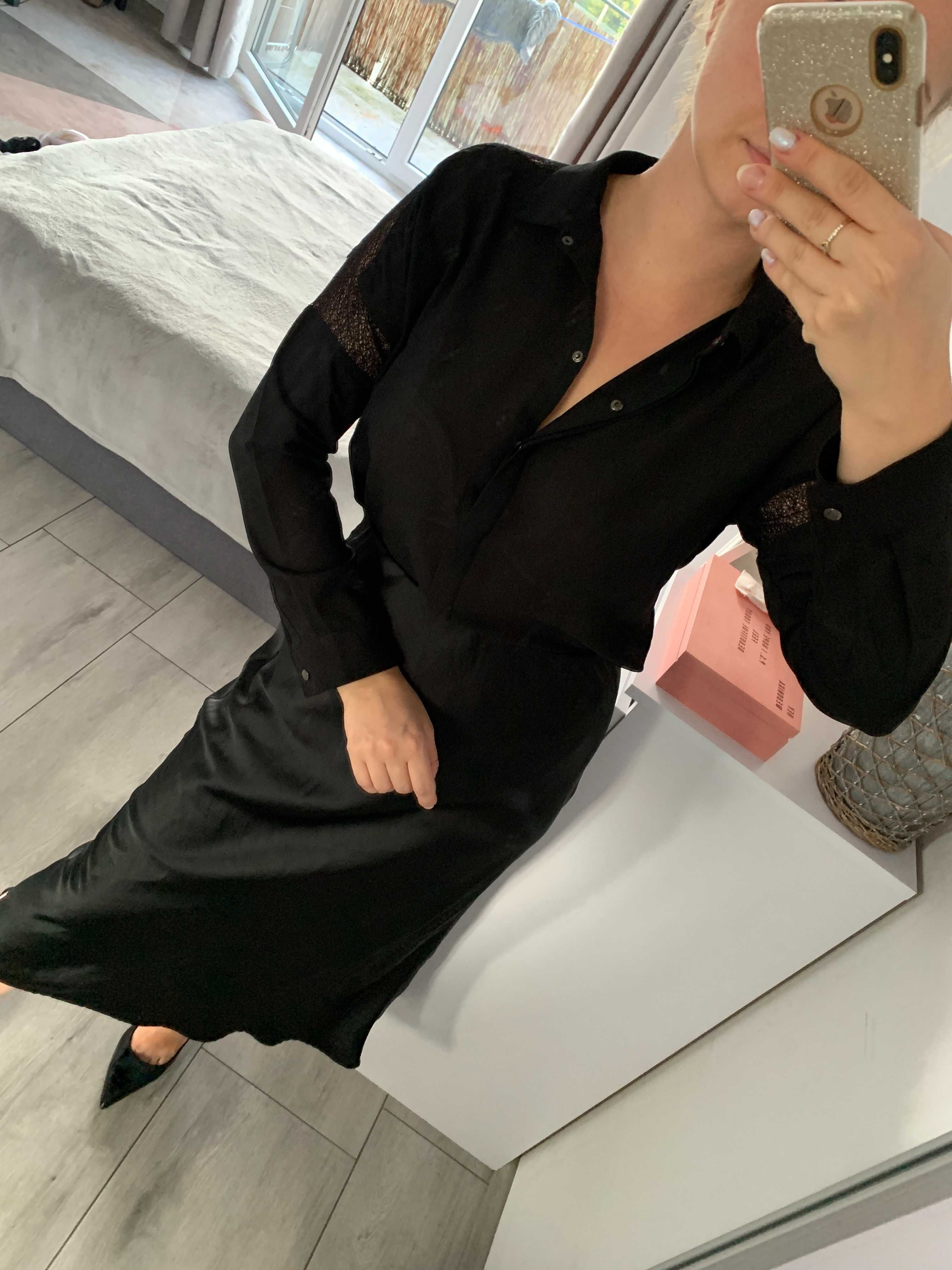 Czarna elegancka koszula Calvin Klein