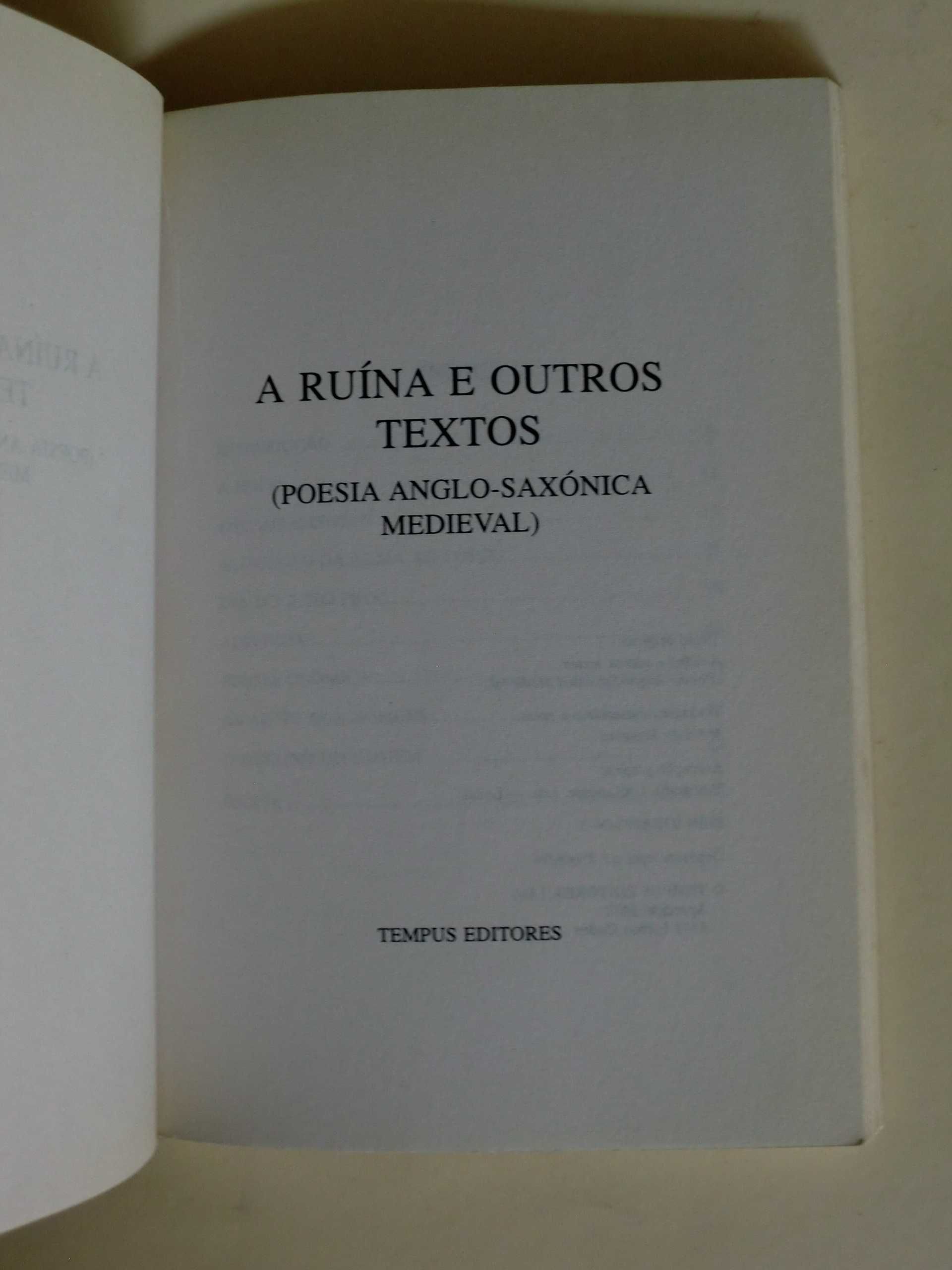 A Ruína e Outros Textos
( Poesia Anglo-Saxónica Medieval )
