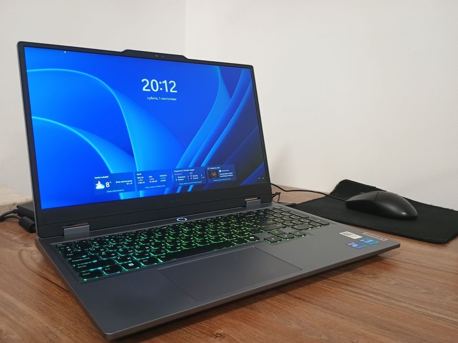 Ноутбук Lenovo LOQ 15 (i5-12450HX, 24 ГБ, SSD 477 ГБ)