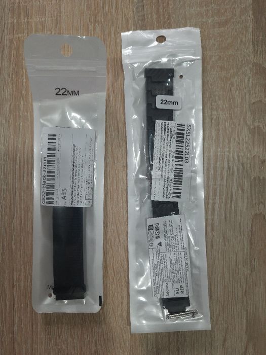 Ремешки к часам 22 мм. нові