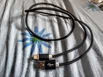 Przewód USB/USB-C czarny