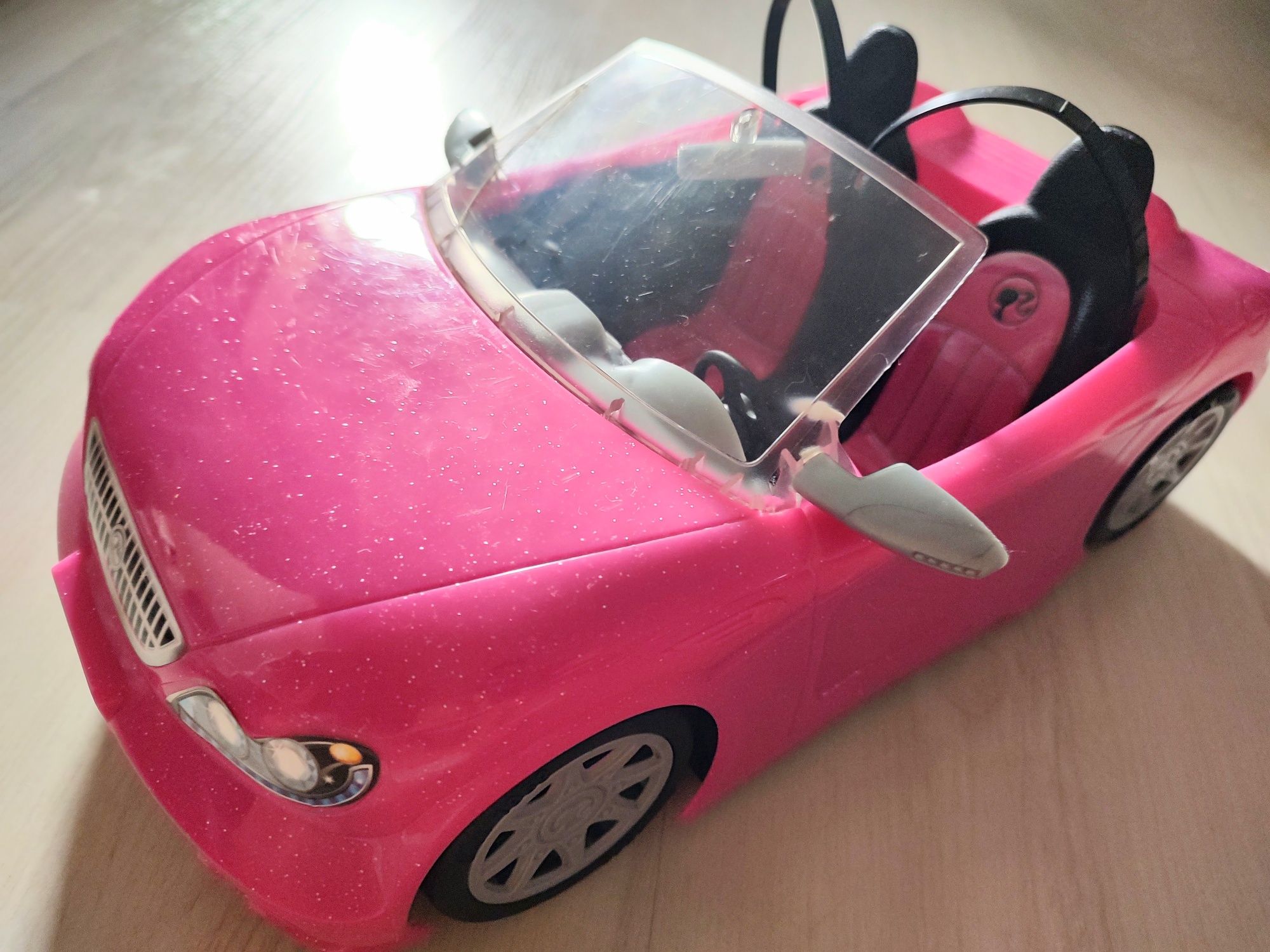 Kabriolet Barbie różowy brokat