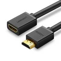 Ugreen kabel przejściówka HDMI męski - HDMI żeński 2.0 4K 1m czarny