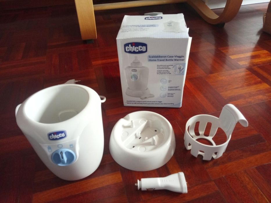 Chicco aquecer de biberão + extras