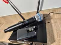Mikrofon bezprzewodowy SHURE beta58 + nagłowny 500mhz dla DJa