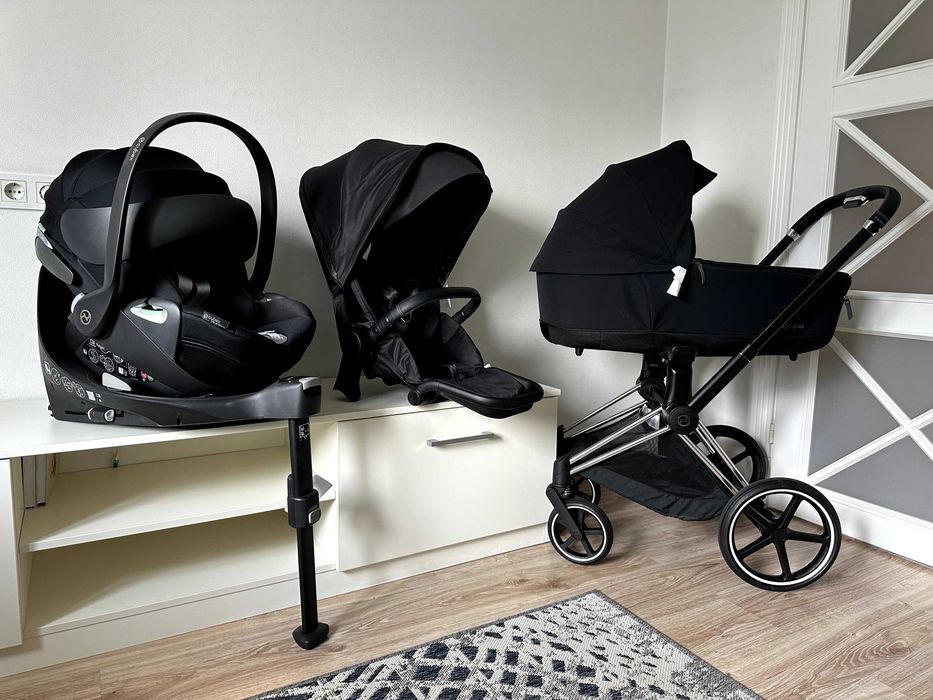 Cybex Priam Sepia Black (Chrome) 3в1 (+база) 2024 (оф. гарантія 2026)
