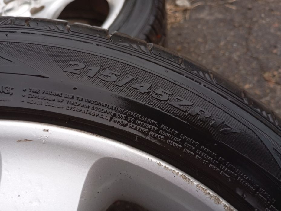 4 колеса 215/45 R17 5*100 в зборі