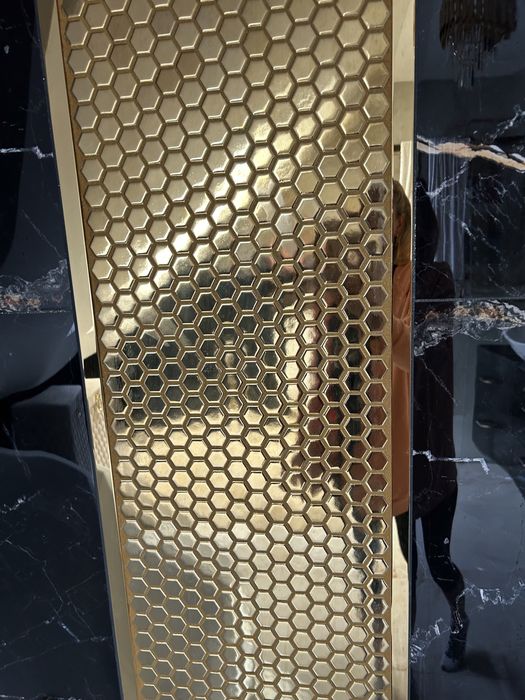 Mozaika złota szklana heksagon śliczna