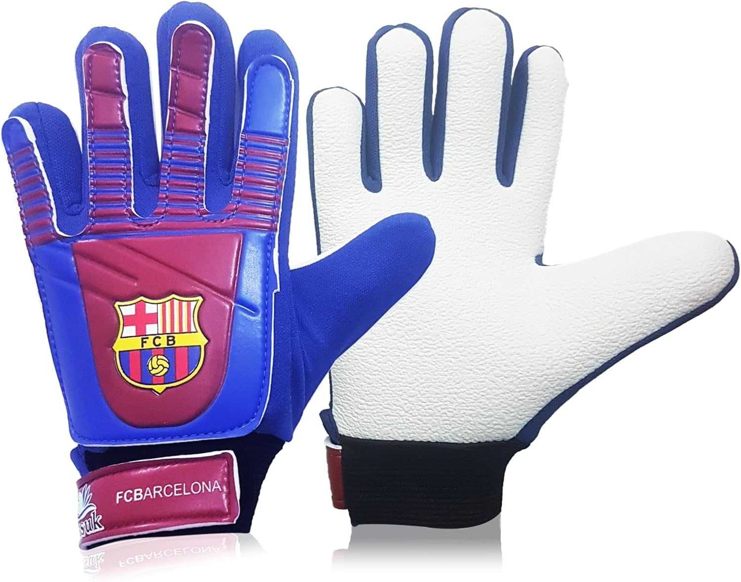 FC BARCELONA ARSUK Rękawice bramkarskie dla dzieci rozmiar 6 , 6-9 lat