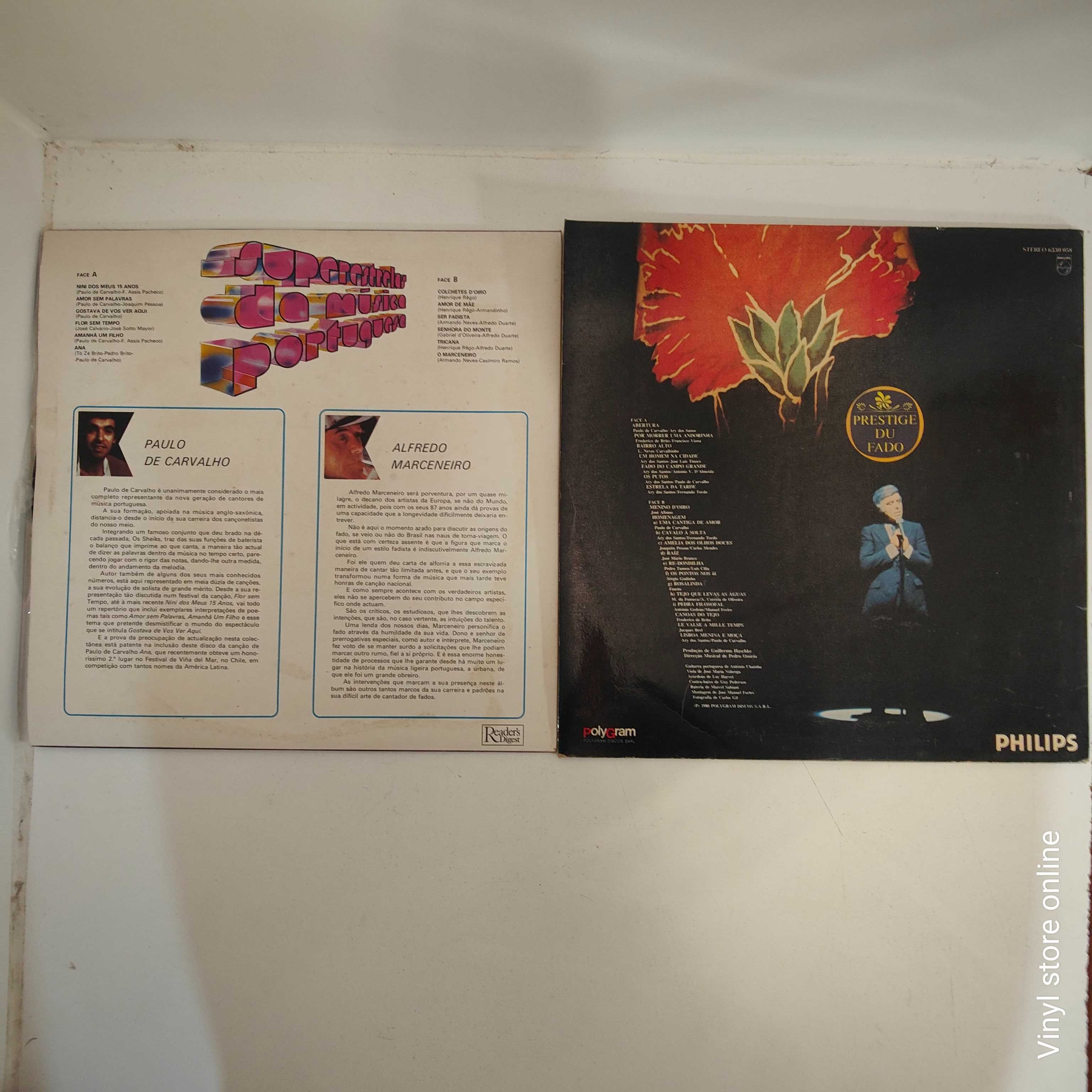 Lote LPs Diversos Artistas - Fados