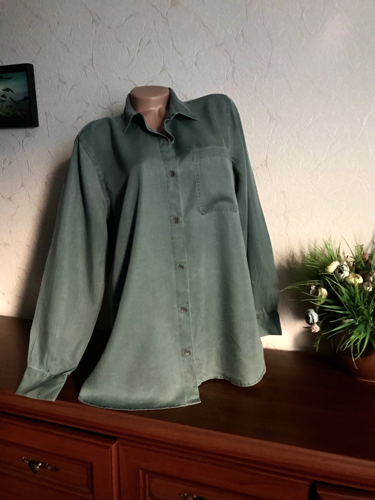 Рубашка стильная "коттон варенка" красивый цвет 48-52р