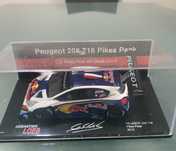 Miniatura esc. 1/43 de Sébastien Loeb”Peugeot 206 T16 Pikes Peak 2013”