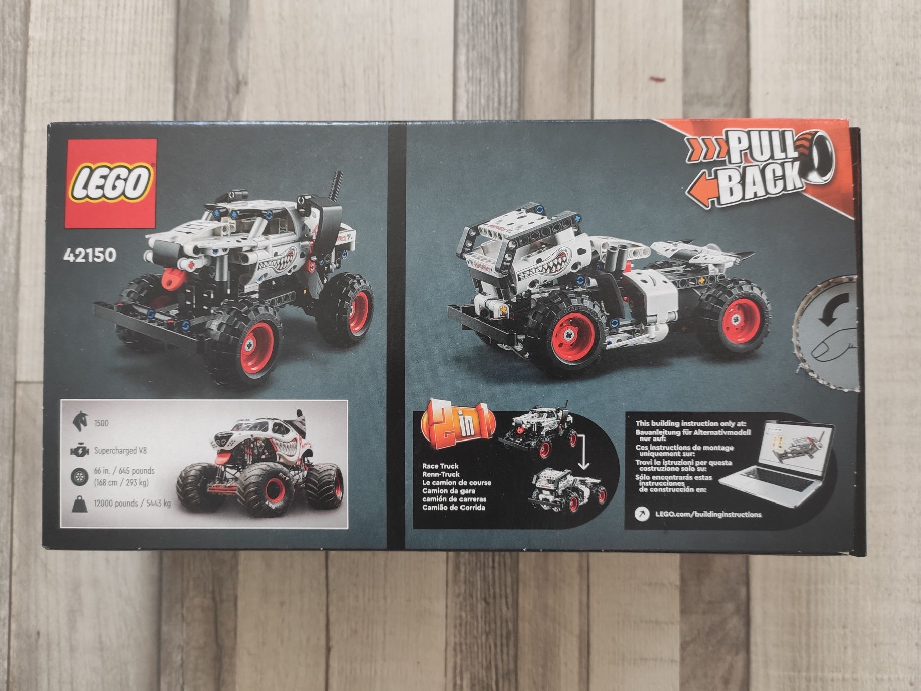 Pusty karton LEGO technic 42150 Monster Jam Monster Mutt Dalmatian