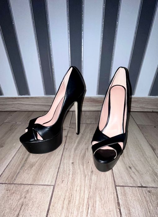 141/ Eleganckie 44 szpilki Trans Cross wysoka jakość czółenka 35-48 EU