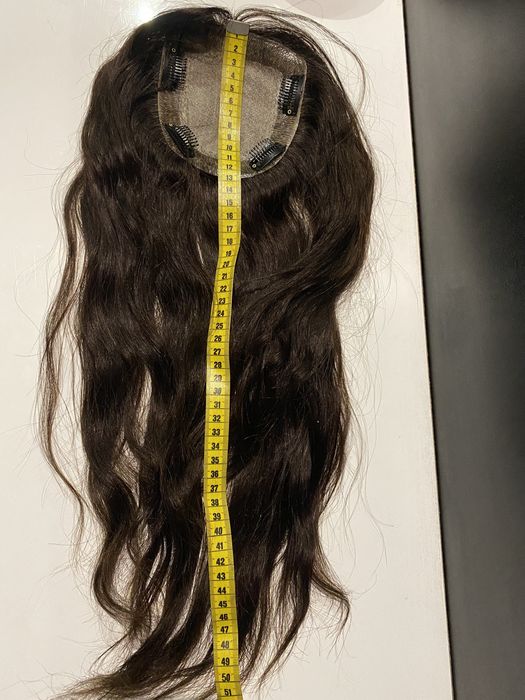 Monotop uzupełnienie toper dopinka treska brąz ciemny włosy naturalne