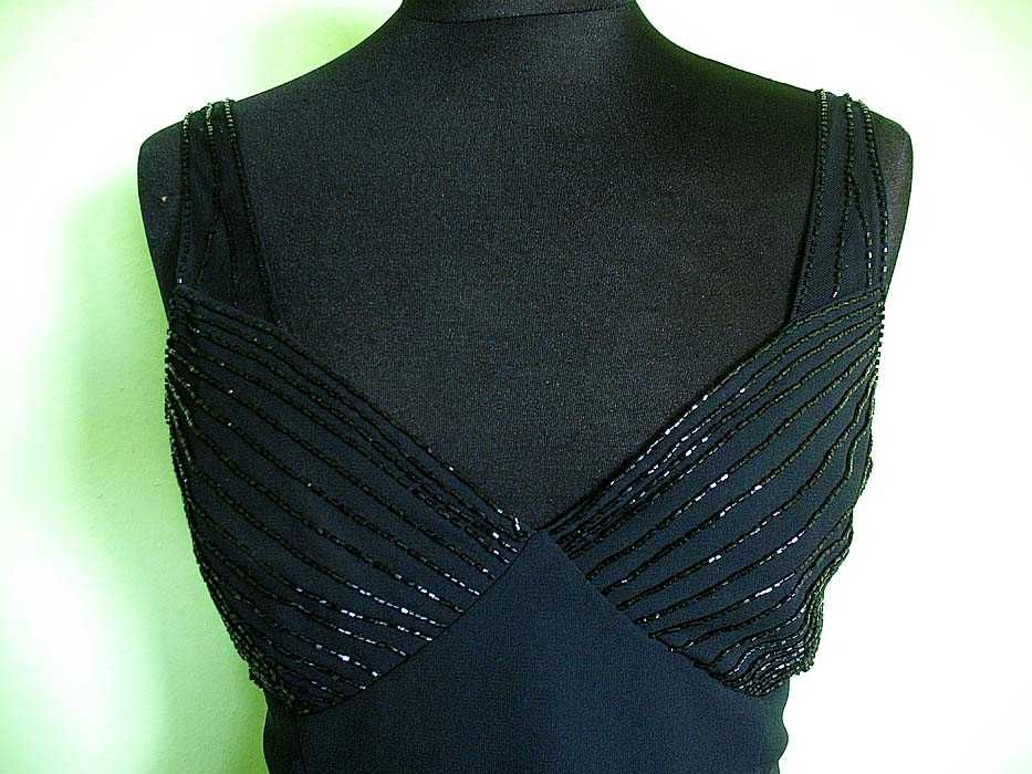 Sukienka - mała czarna - 40 L - biust 90 cm _ Piękna QUO